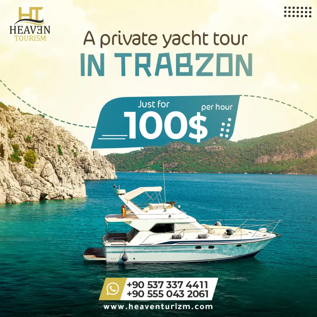 A private yacht tour in Trabzon